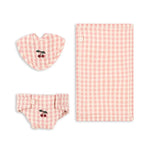 KONGES SLØJD - Ensemble De Chambre De Poupée - Carreaux Rose Poudre