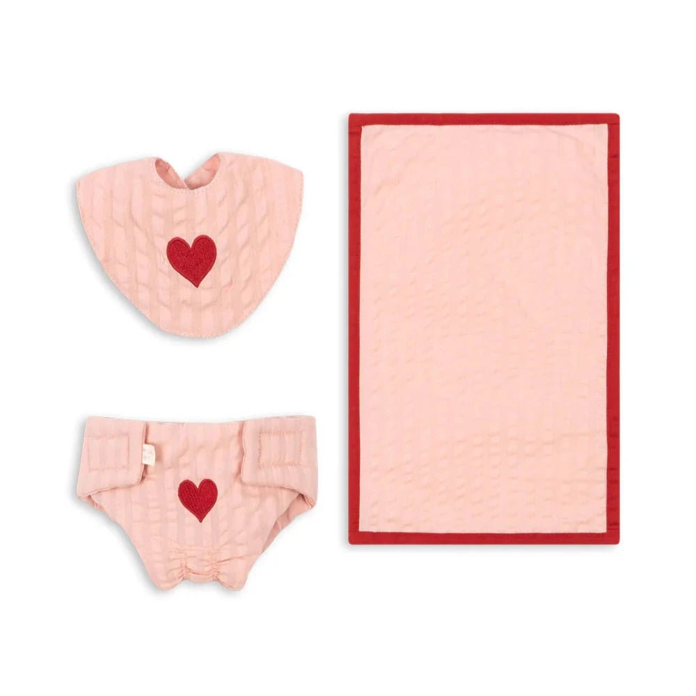 KONGES SLØJD - Ensemble De Chambre De Poupée - Rose Douce