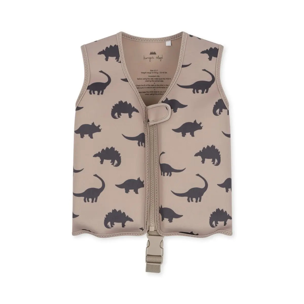 KONGES SLØJD - Gilet Natation Flotteur Néoprène - Dinosaure