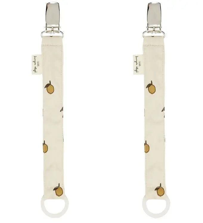 KONGES SLØJD - Lot De 2 Attaches - Tétines - Citron