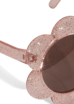 KONGES SLØJD - Lunettes De Soleil Junior - Fleur Rose Paillettes