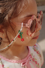 KONGES SLØJD - Lunettes De Soleil Junior - Fleur Rose Paillettes
