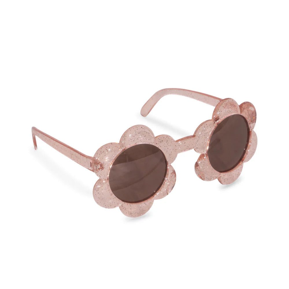 KONGES SLØJD - Lunettes De Soleil Junior - Fleur Rose Paillettes