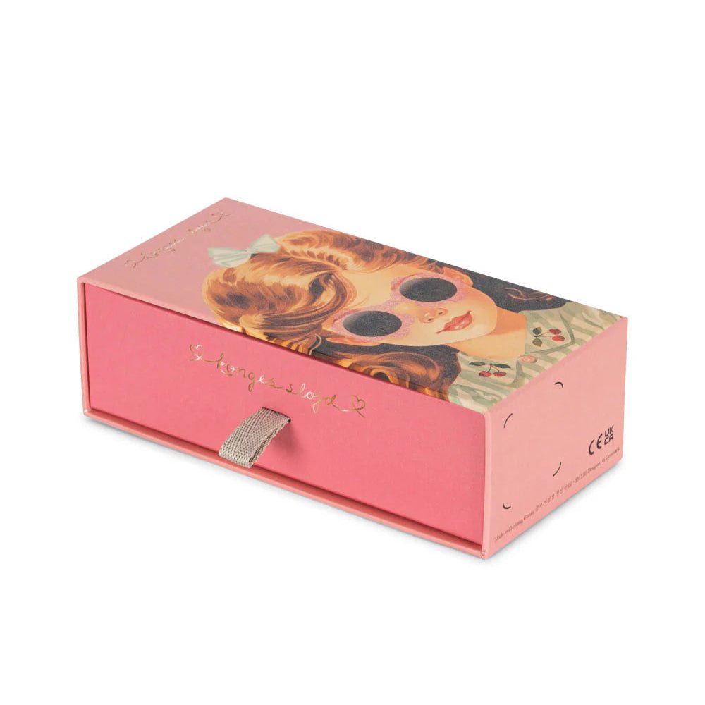 KONGES SLØJD - Lunettes De Soleil Junior - Fleur Rose Paillettes