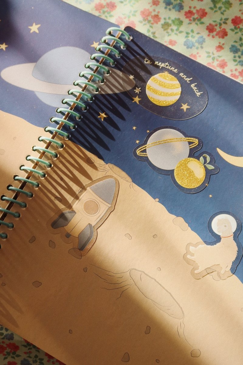 KONGES SLØJD - Mon Livre D'autocollants - Bleu