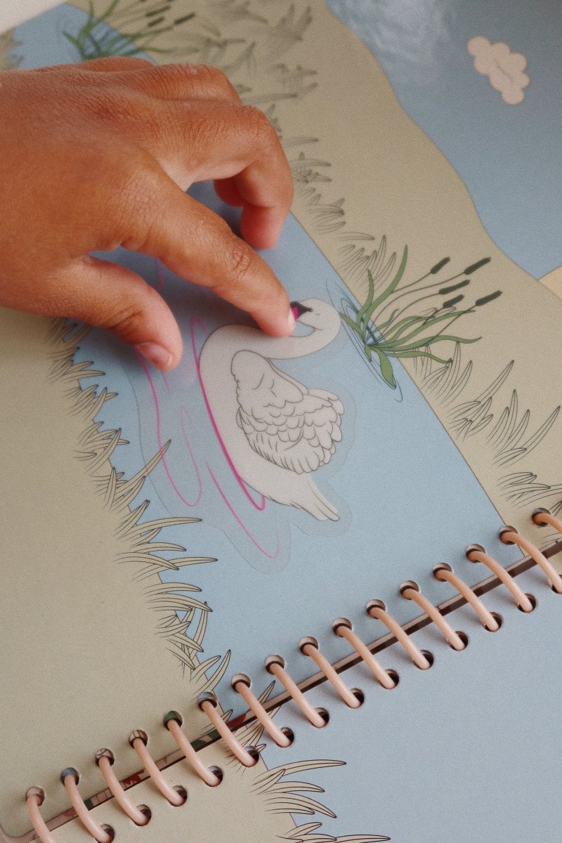 KONGES SLØJD - Mon Livre D'autocollants - Rose