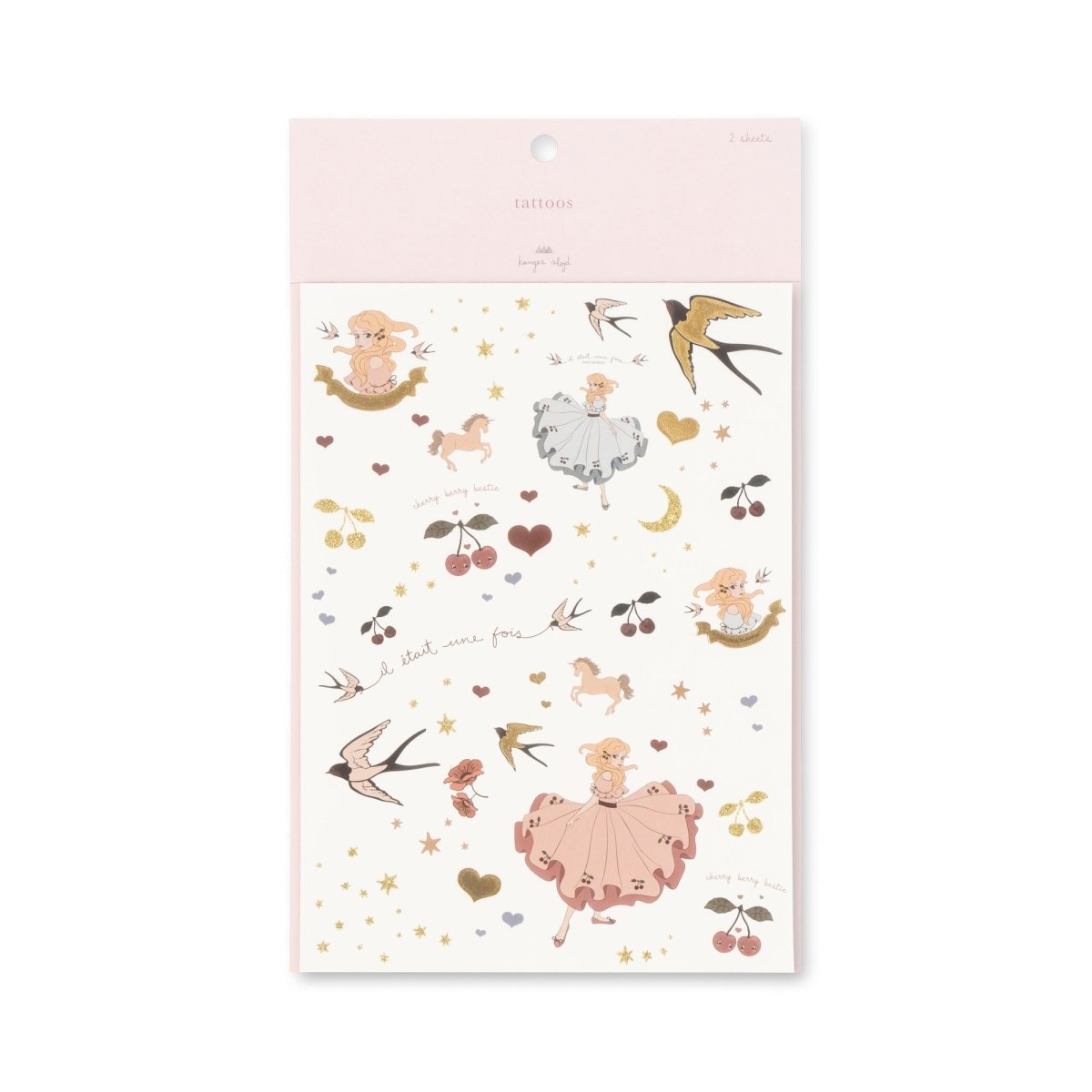 KONGES SLØJD - Pack De Mélange De Tatouages - Filles