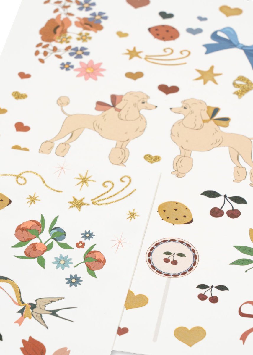 KONGES SLØJD - Pack De Mélange Tatouages - Arc - en - ciel