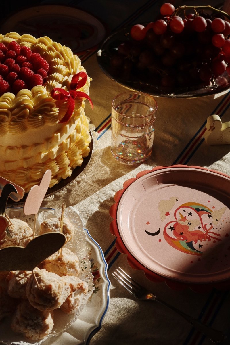 KONGES SLØJD - Paquet De 2 Gobelets À Paillettes - Cygne Blanc Cassé