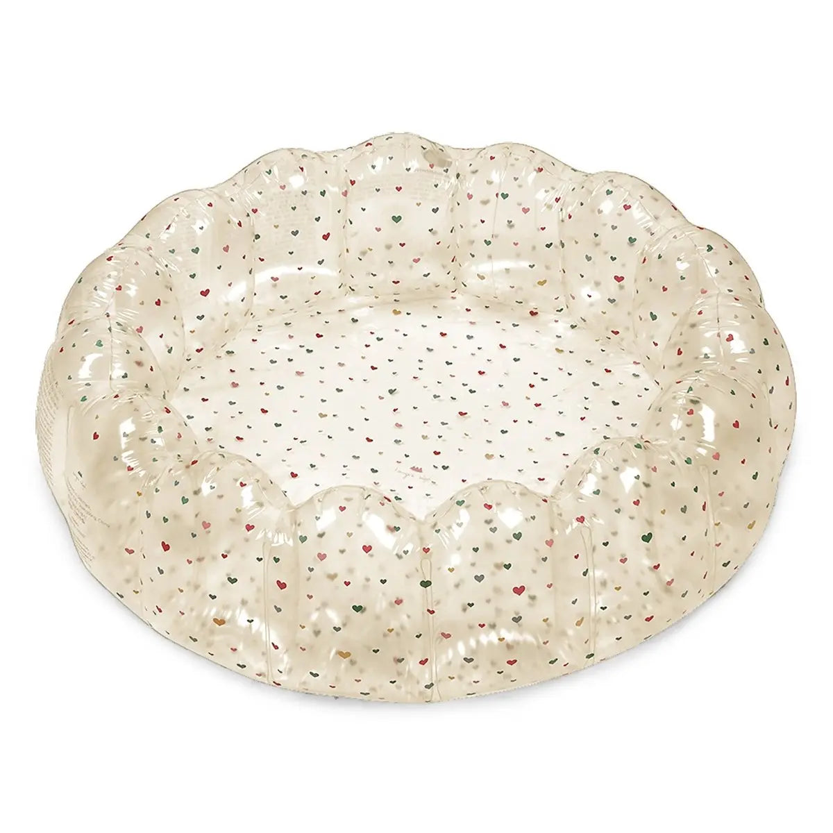 KONGES SLØJD - Petite Piscine Coquille Transparente - Multi Coeurs