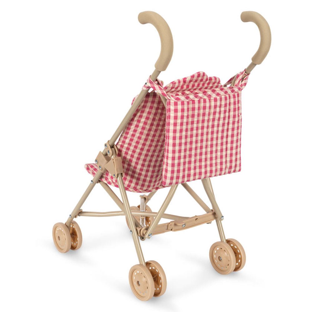 KONGES SLØJD - Poussette Canne Pour Poupée - Bubblegum Check