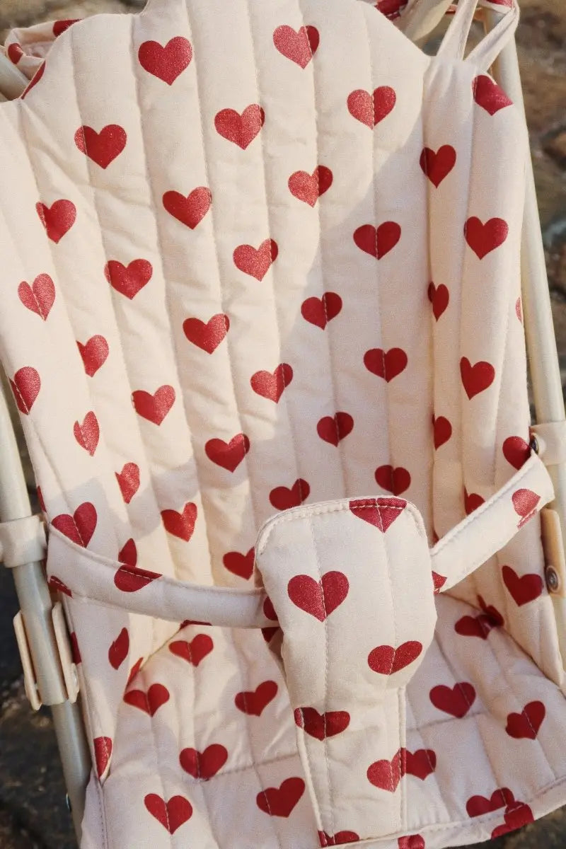 KONGES SLØJD - Poussette De Poupée - Amour Rouge