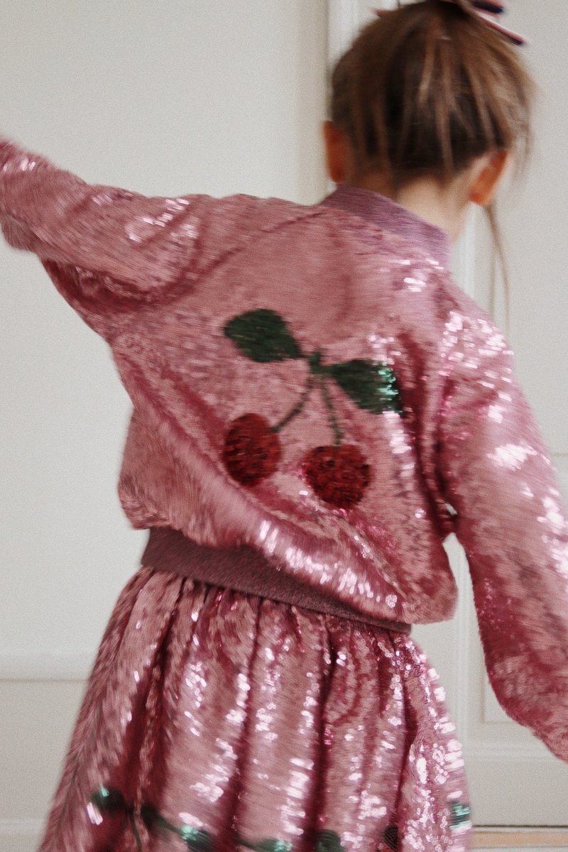 KONGES SLØJD - Veste Bomber À Sequins Starla - Rose