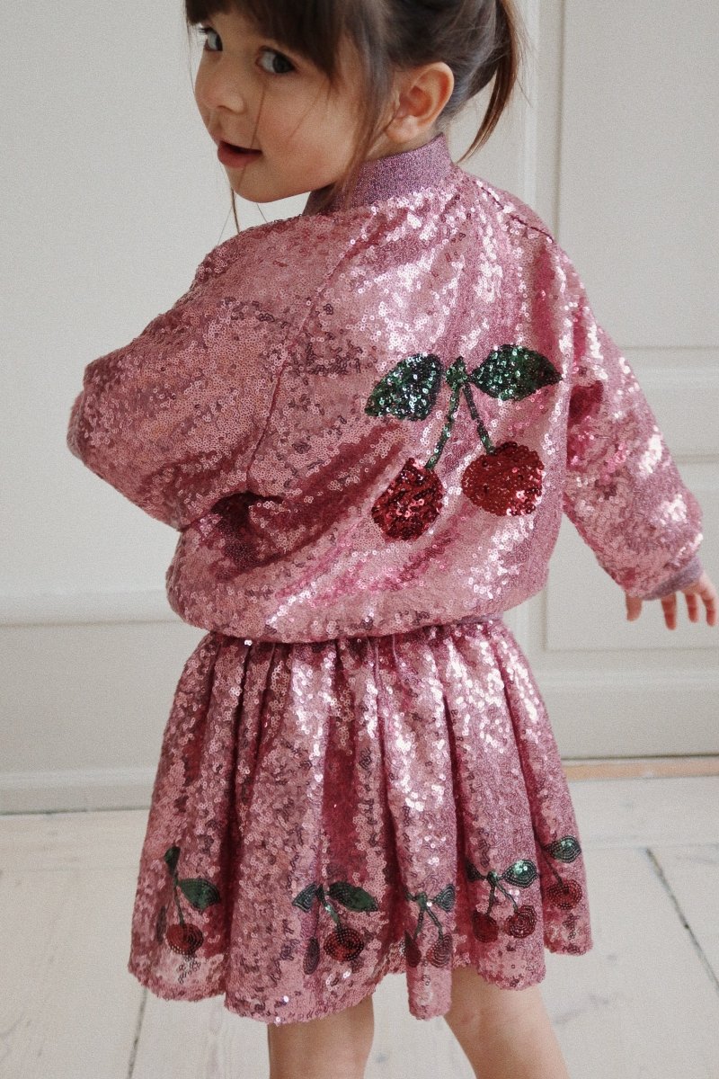 KONGES SLØJD - Veste Bomber À Sequins Starla - Rose
