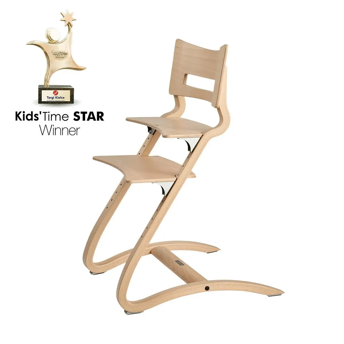 LEANDER - Chaise Haute Sans Arceau, Classic, Cérusé