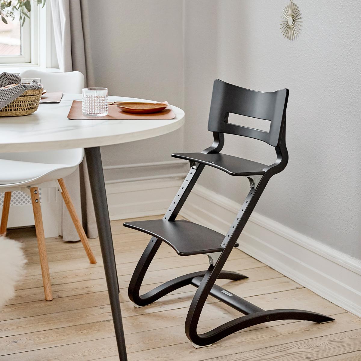 LEANDER - Chaise Haute Sans Arceau, Classic, Noir