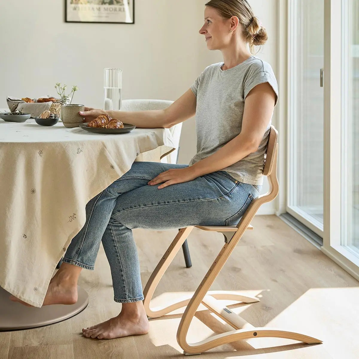 LEANDER - Chaise haute sans arceau Leander Louie™ Chêne