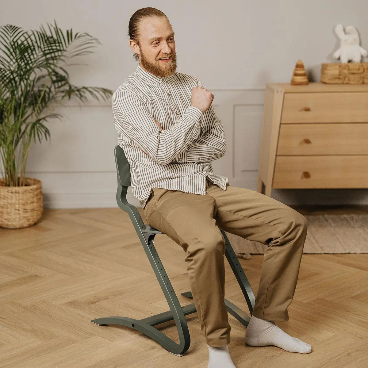 LEANDER - Chaise haute sans arceau Leander Louie™ Sauge