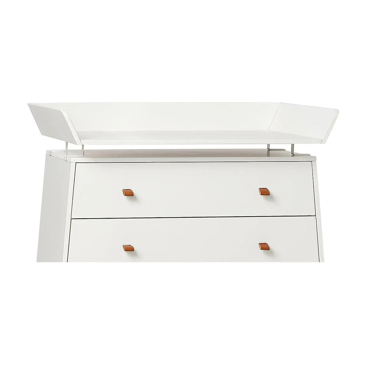 LEANDER - Commode 3 Tiroirs Luna™, Blanc/chêne