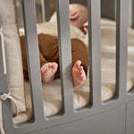 LEANDER - Lit Bébé Luna, 140x70 Cm, Gris/chêne