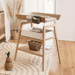 LEANDER - Table À Langer Linea Avec Matelas, Chêne
