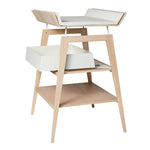 LEANDER - Table À Langer Linea Avec Matelas, Hêtre
