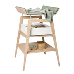 LEANDER - Table À Langer Linea Avec Matelas, Hêtre