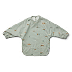 LIEWOOD - Bavoir Cape Imprimé Merle - Vehicles Dove Blue Mix