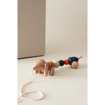 LIEWOOD - Jouet À Tirer Barthes - Golden Caramel Multi Mix