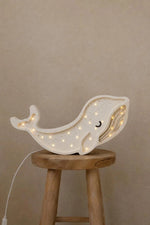 LITTLE LIGHTS-Veilleuse Little Lights - Baleine | Blanc Albinos