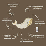LITTLE LIGHTS-Veilleuse Little Lights - Baleine | Blanc Albinos