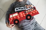 LITTLE LIGHTS-Veilleuse Little Lights - Camion de Pompiers | Rouge