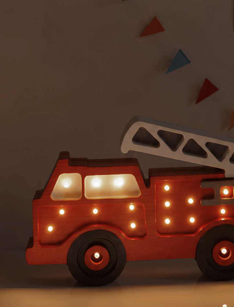LITTLE LIGHTS-Veilleuse Little Lights - Camion de Pompiers | Rouge