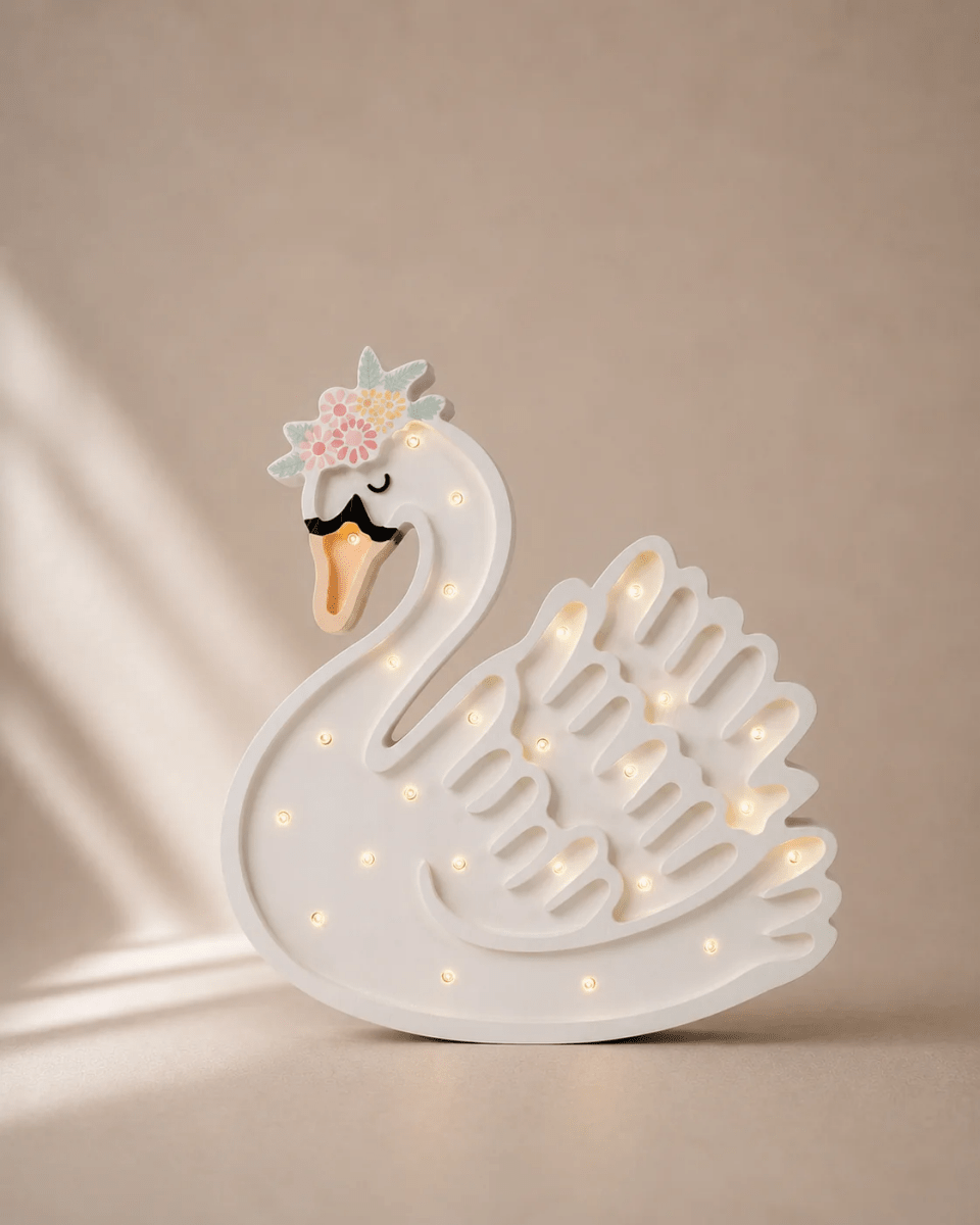 LITTLE LIGHTS-Veilleuse Little Lights - Cygne | Blanc Fleur du Lac