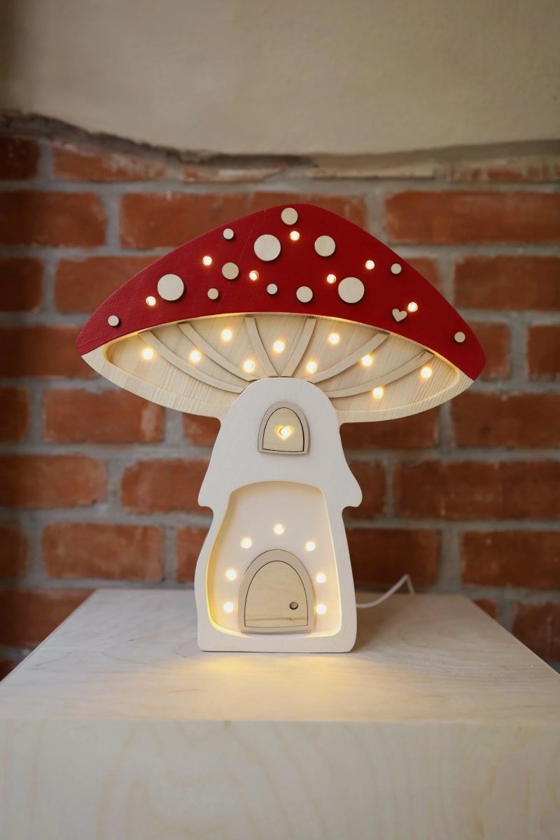 LITTLE LIGHTS-Veilleuse Little Lights - Maison Champignon | Rouge Féerique