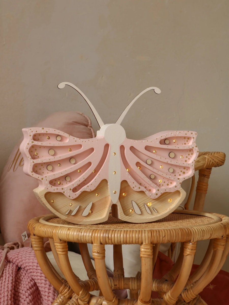 LITTLE LIGHTS-Veilleuse Little Lights - Papillon | Crème Fraise