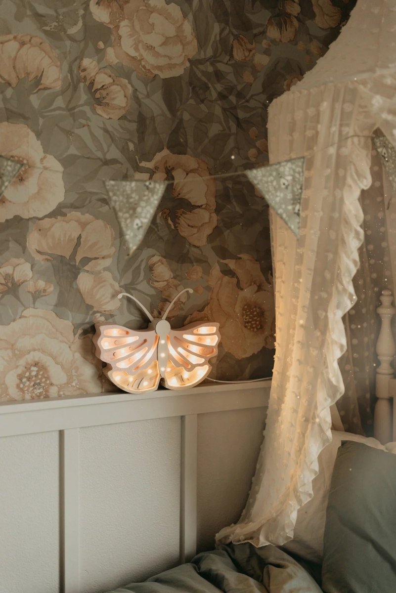 LITTLE LIGHTS-Veilleuse Little Lights - Papillon | Crème Fraise
