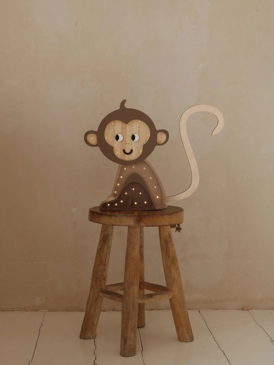LITTLE LIGHTS-Veilleuse Little Lights - Singe | Brun Jungle