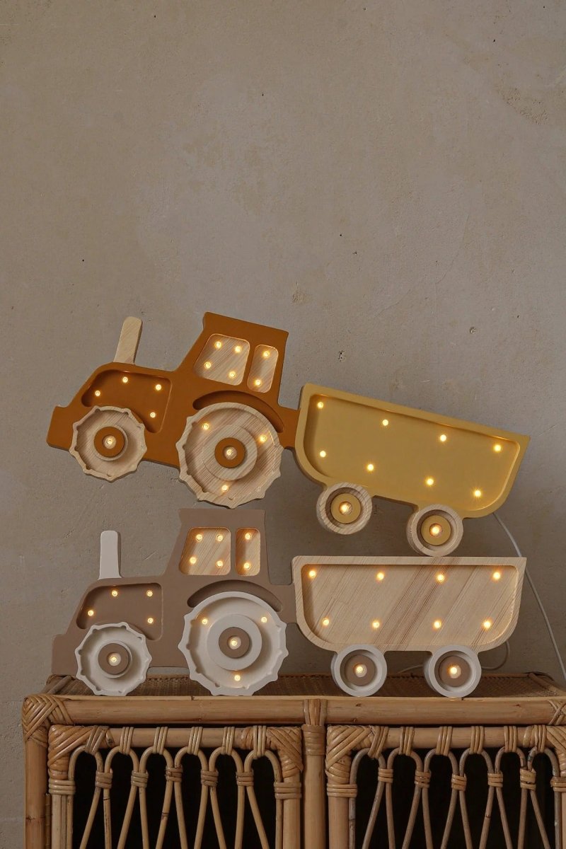 LITTLE LIGHTS-Veilleuse Little Lights - Tracteur | Moutarde
