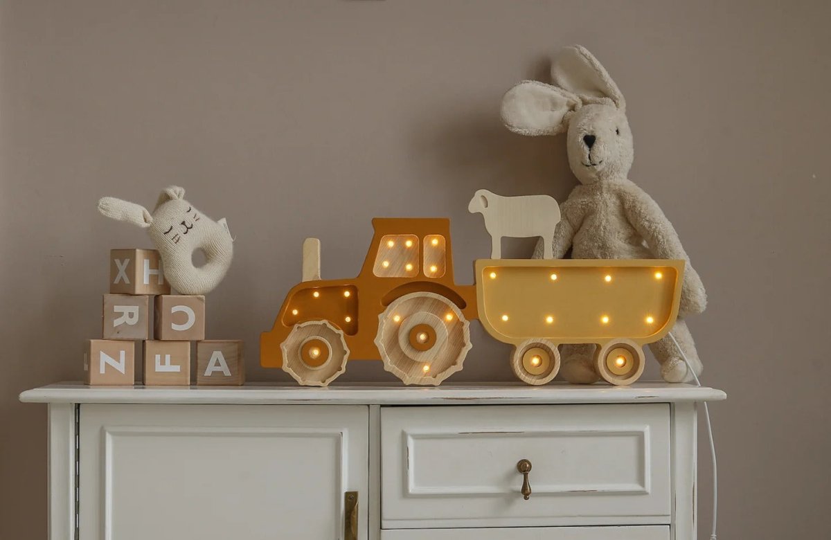 LITTLE LIGHTS-Veilleuse Little Lights - Tracteur | Moutarde