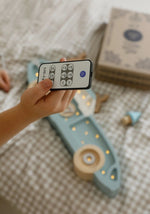 LITTLE LIGHTS-Veilleuse Little Lights - Voiture de Course | Bleu Rétro