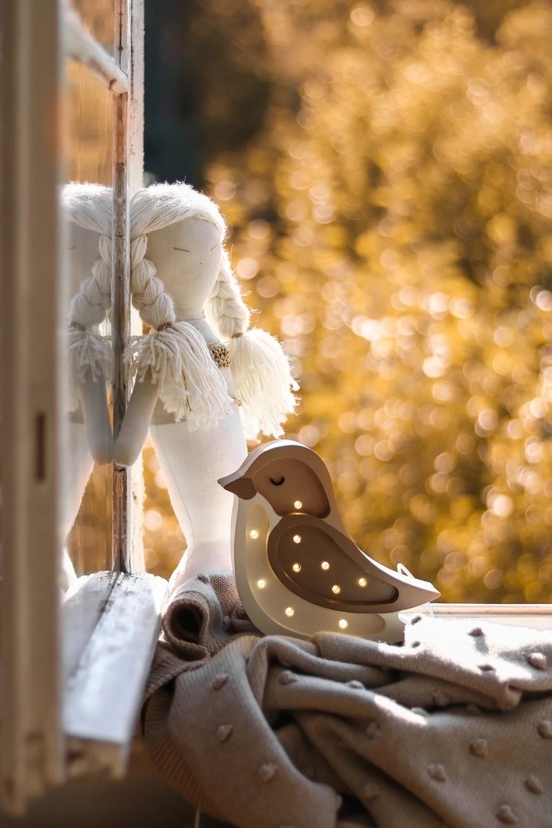 LITTLE LIGHTS-Veilleuse Mini Little Lights - Oiseau | Beige Café