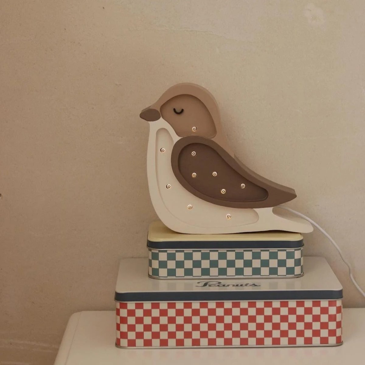 LITTLE LIGHTS-Veilleuse Mini Little Lights - Oiseau | Beige Café