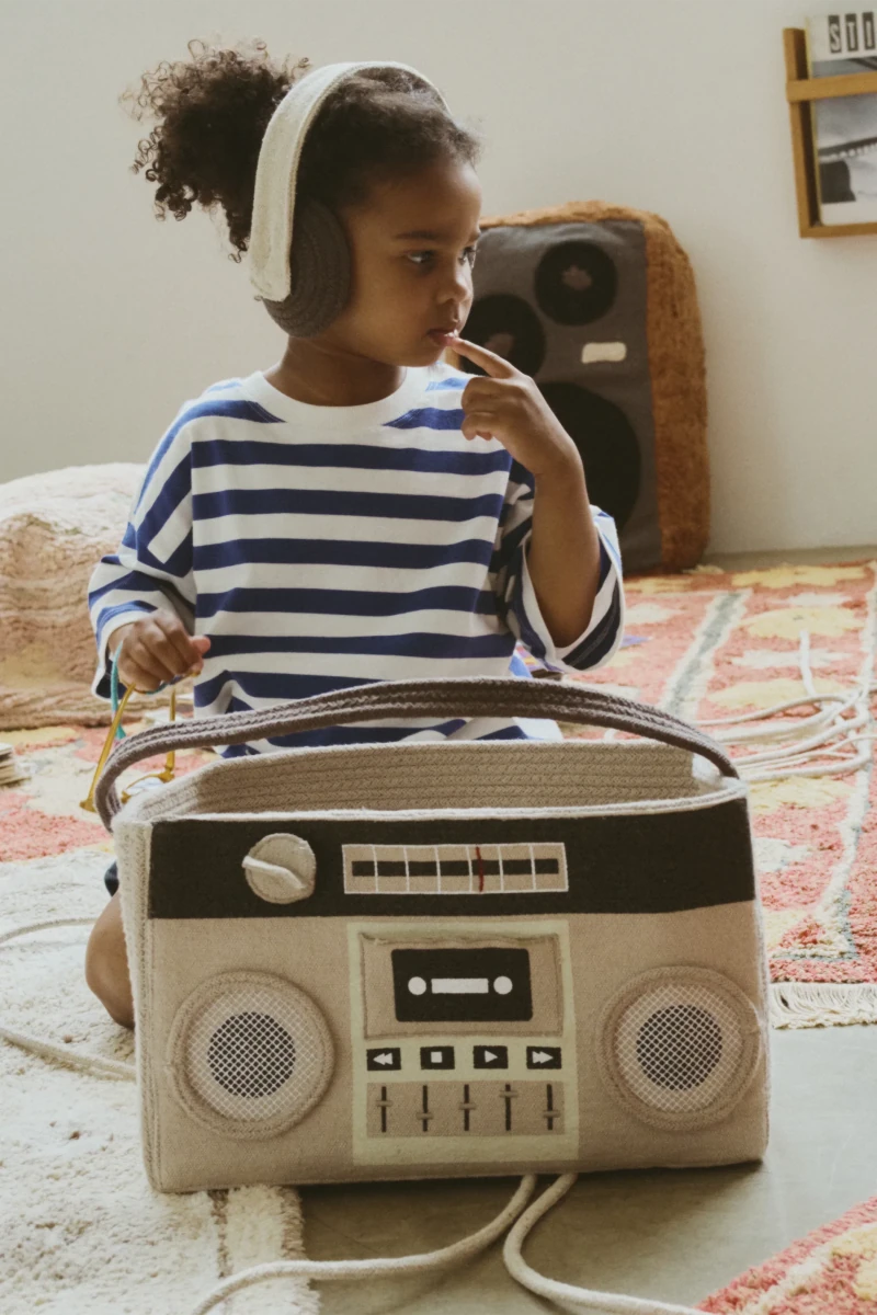 LORENA CANALS-Boombox Panier 35 x 20 x 21 Cm