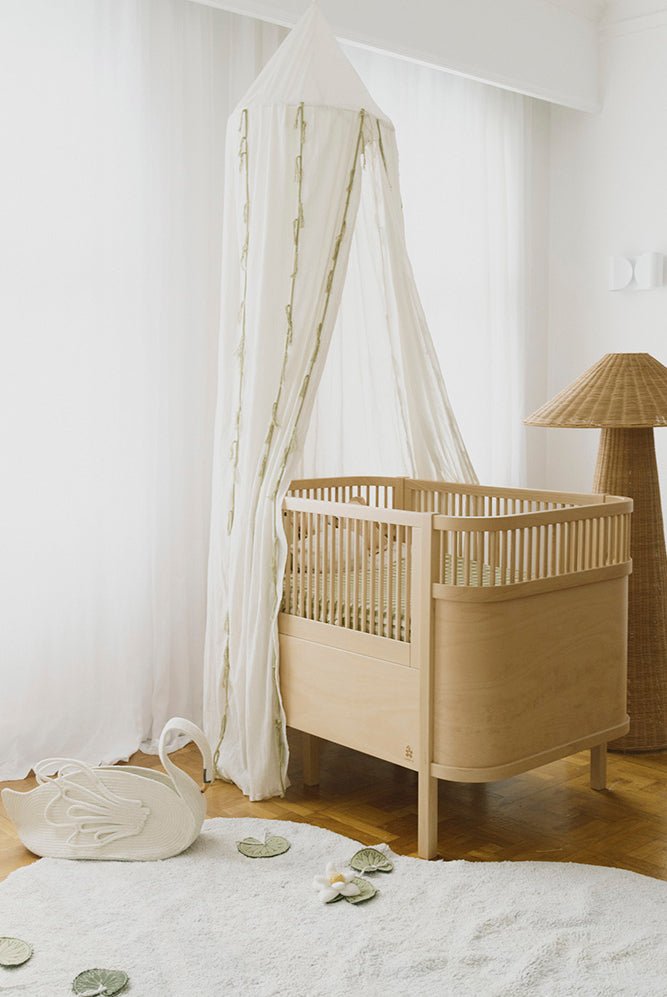 LORENA CANALS - Ciel De Lit En Crêpe Cygne Ivoire