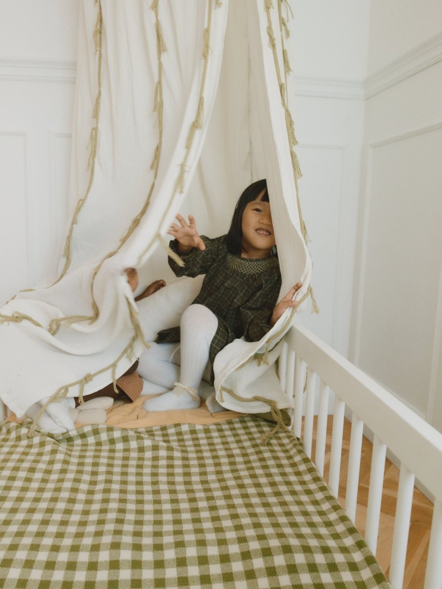 LORENA CANALS - Ciel De Lit En Crêpe Cygne Ivoire