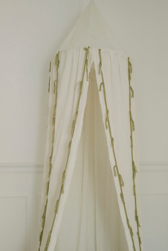 LORENA CANALS - Ciel De Lit En Crêpe Cygne Ivoire