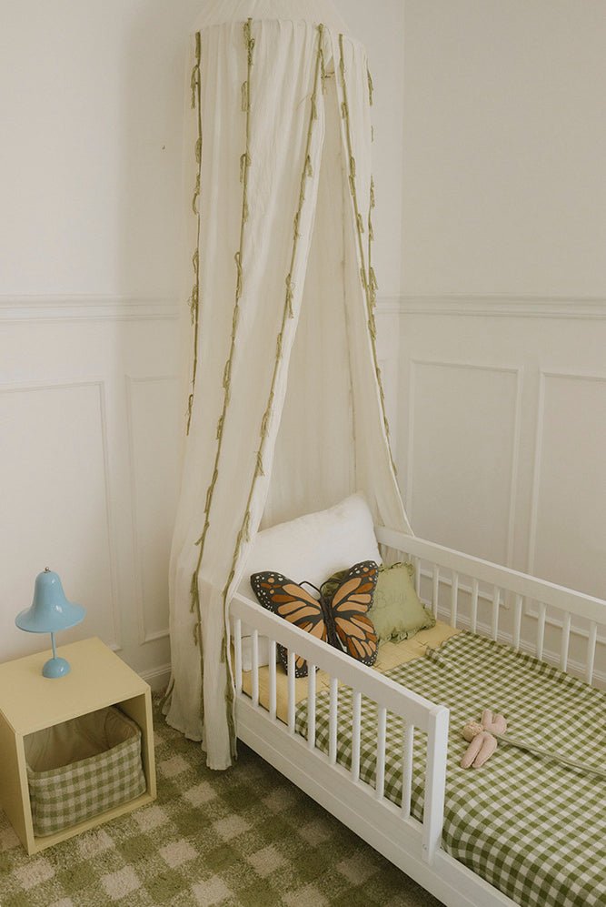 LORENA CANALS - Ciel De Lit En Crêpe Cygne Ivoire