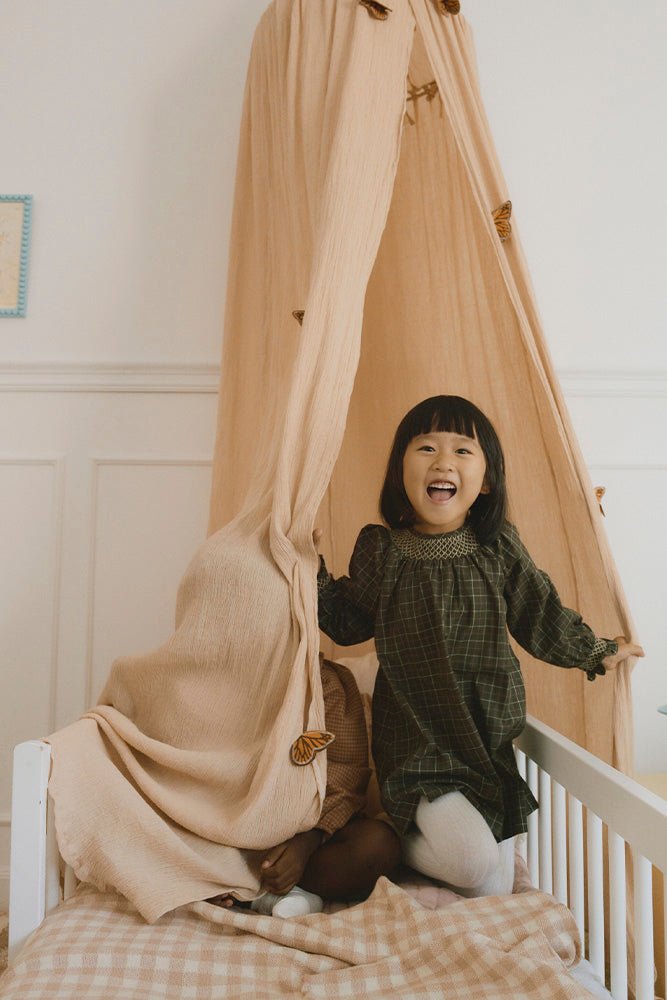 LORENA CANALS - Ciel De Lit En Crêpe Cygne Rose