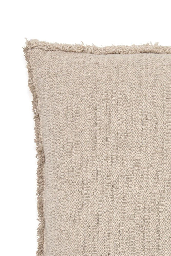 LORENA CANALS - Coussin Carré Tissé Main Beige